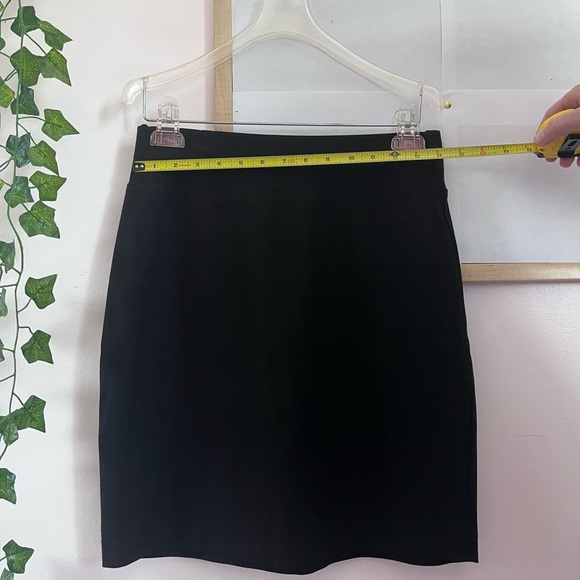 Emaline Petite Black Professional Pencil Skirt - Picture 2 of 5